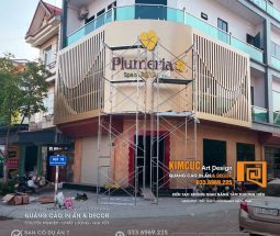 Thi Công Biển Quảng Cáo Spa Alu Bo Cong Đẹp Tại Hà Đông – Plumeria Spa