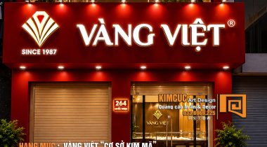 Thi Công Showroom Vàng Việt Kim Mã Hà Nội | Thiết Kế & Thi Công Trọn Gói – KIM CÚC ART DESIGN